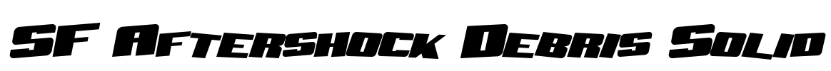 SF Aftershock Debris Solid Font Image