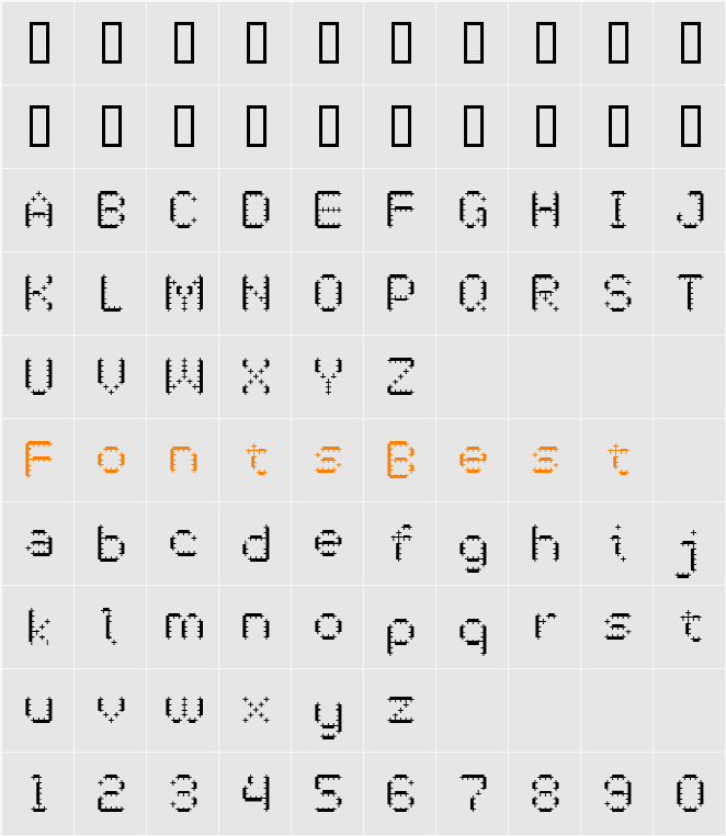 OneCross Character Map