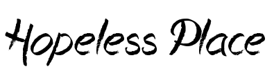Hopeless Place Font Image