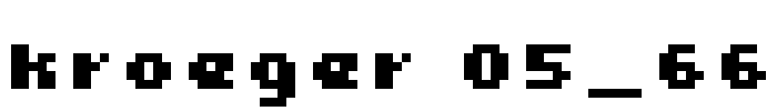 kroeger 05_66 Font Image