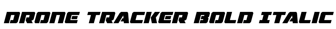 Drone Tracker Bold Italic
