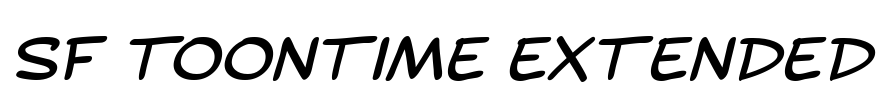 SF Toontime Extended Font Image