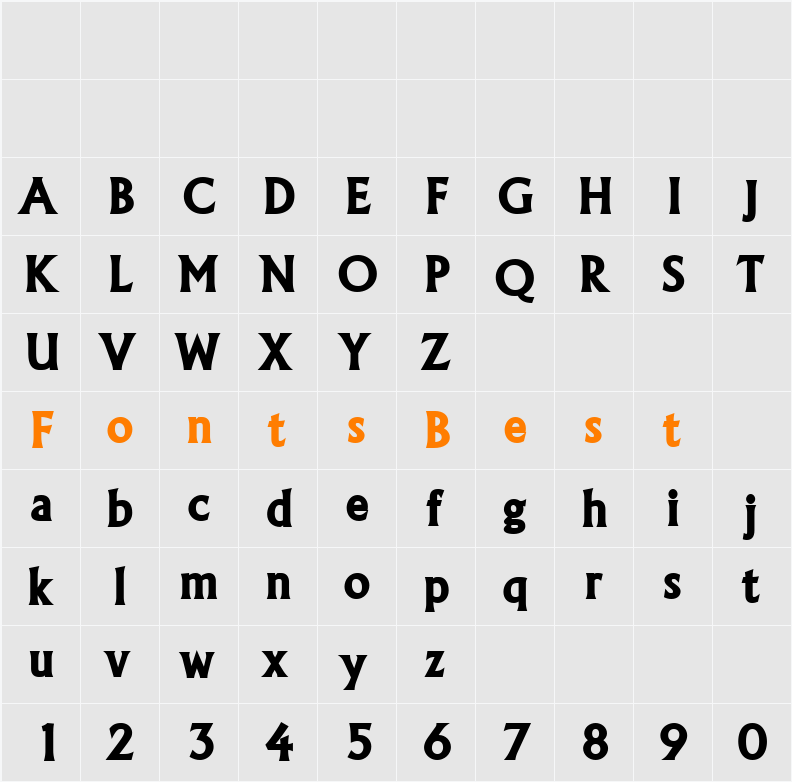 a_Algidus Character Map
