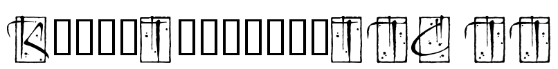 KendoInitialsITC TT Font Image