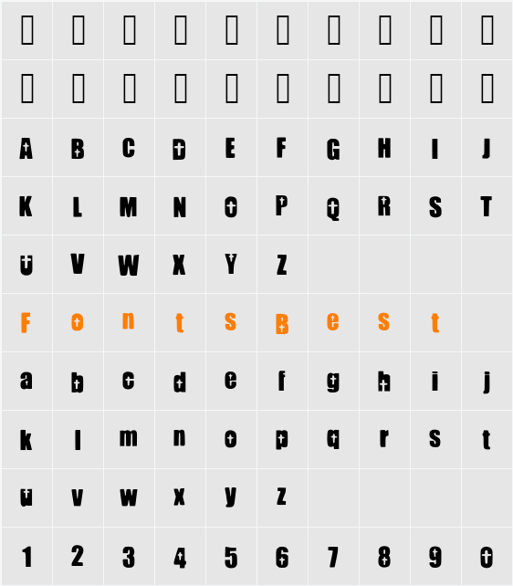 PrettyThings Character Map
