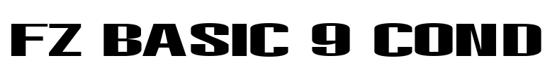 FZ BASIC 9 COND Font Image