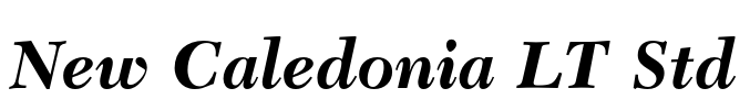 New Caledonia LT Std Font Image