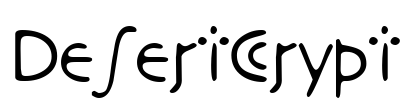 DesertCrypt Font Image