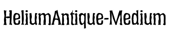 HeliumAntique-Medium Font Image