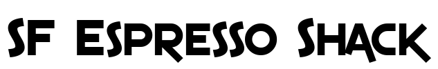 SF Espresso Shack Font Image