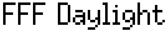 FFF Daylight Font Image