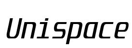 Unispace Font Image