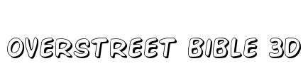 Overstreet Bible 3D Font Image