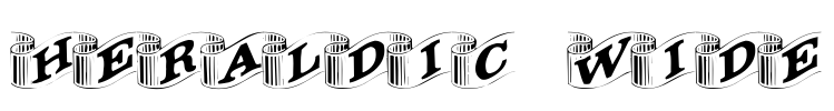 Heraldic Wide Font Image