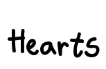 Hearts Font Image