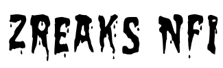 Zreaks NFI Font Image