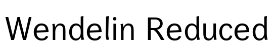 Wendelin Reduced Font Image
