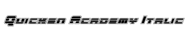Quicken Academy Italic Font Image