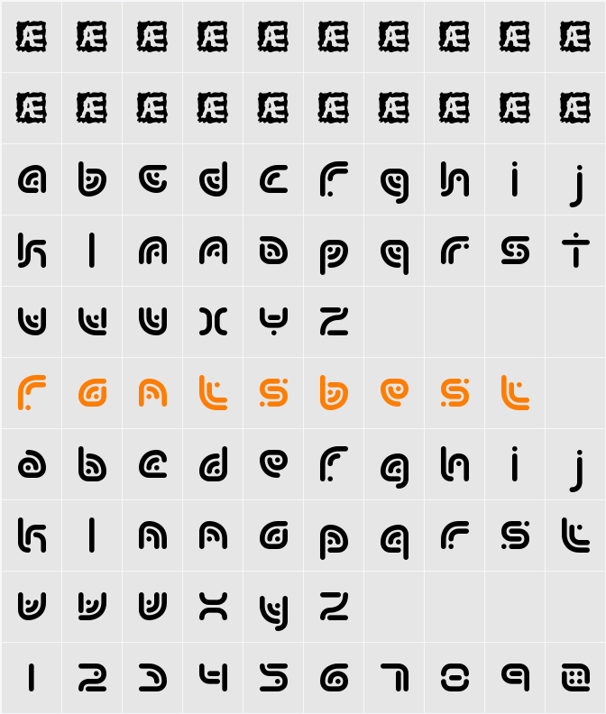 Sequence BRK Character Map