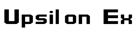 Upsilon Ex Font Image