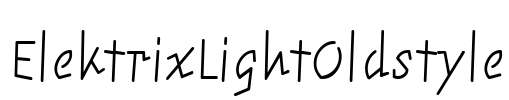 ElektrixLightOldstyle Font Image