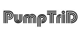 PumpTriD Font Image