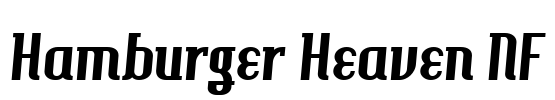 Hamburger Heaven NF Font Image