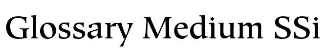 Glossary Medium SSi