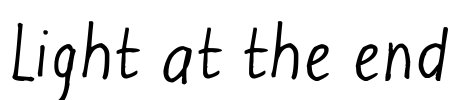 Light at the end Font Image