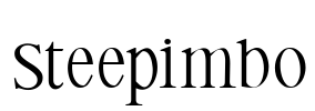 Steepimbo Font Image