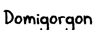 Domigorgon Font Image