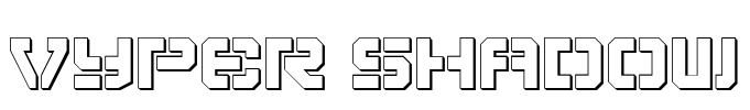 Vyper Shadow Font Image