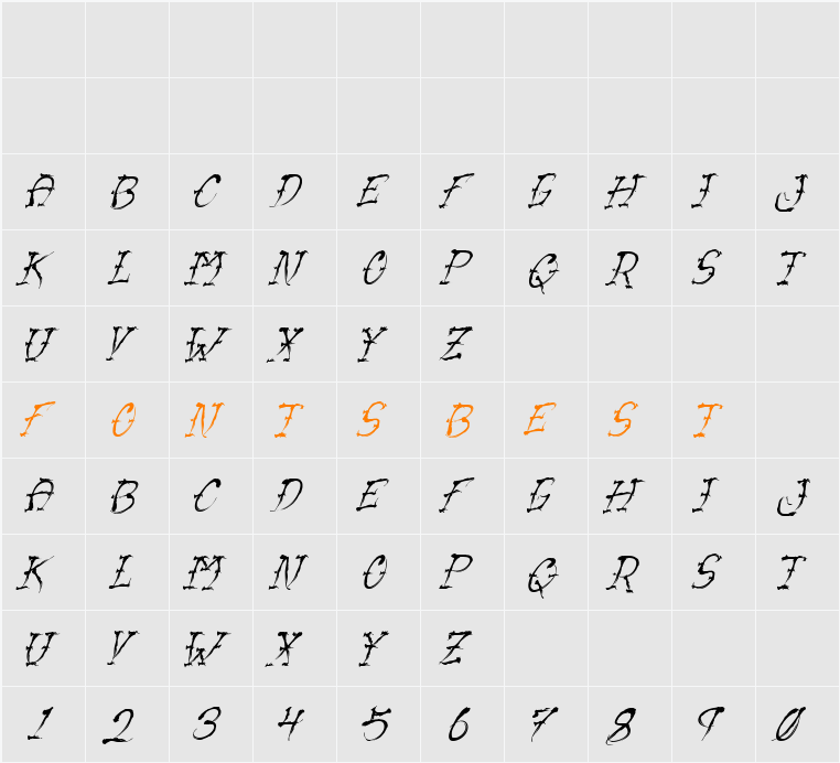 VTC-SumiSlasherOne Character Map