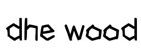dhe wood Font Image