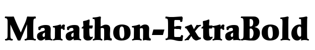 Marathon-ExtraBold Font Image