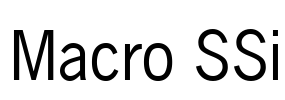 Macro SSi Font Image