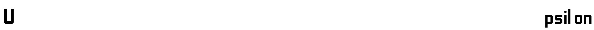 Upsilon Font Image