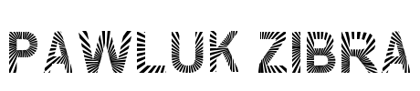 PAWLUK ZIBRA Font Image