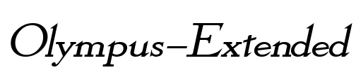 Olympus-Extended Font Image