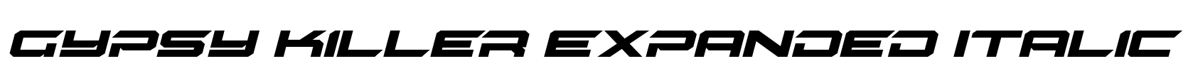Gypsy Killer Expanded Italic