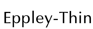 Eppley-Thin Font Image