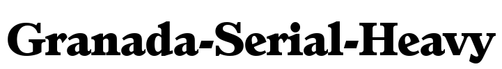 Granada-Serial-Heavy Font Image