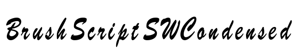 BrushScriptSWCondensed