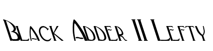 Black Adder II Lefty Font Image