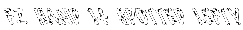 FZ HAND 14 SPOTTED LEFTY Font Image