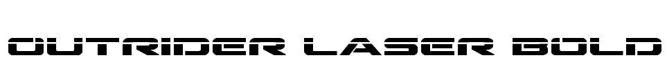 Outrider Laser Bold Font Image