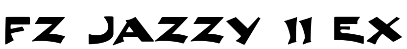 FZ JAZZY 11 EX Font Image