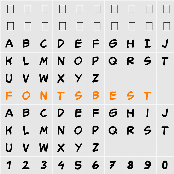 Smack Typographik Character Map