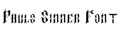 Pauls Sinner Font Font Image
