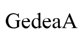 GedeaA Font Image
